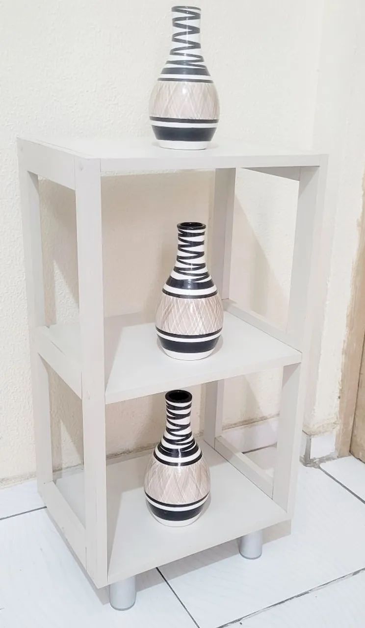 Mesinha Multiuso em MDF Cinza. - Foto 3