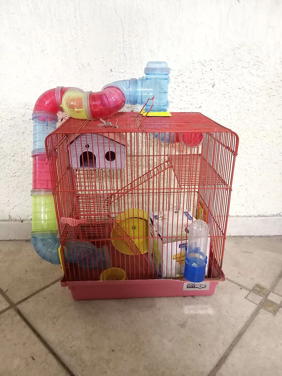 Gaiola para hamster com acessórios 