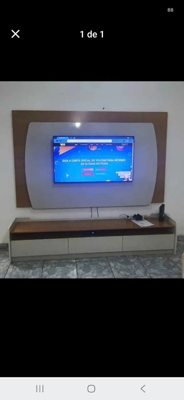 Painel para TV com Rack