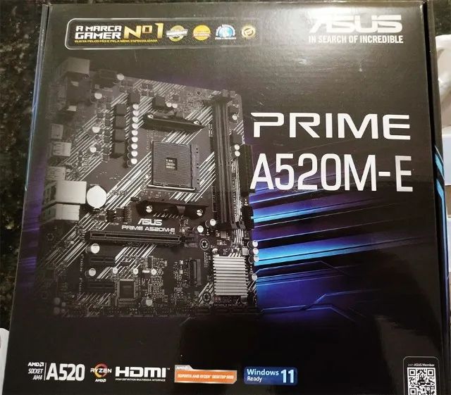 Placa Mãe ASUS PRIME A520M-E