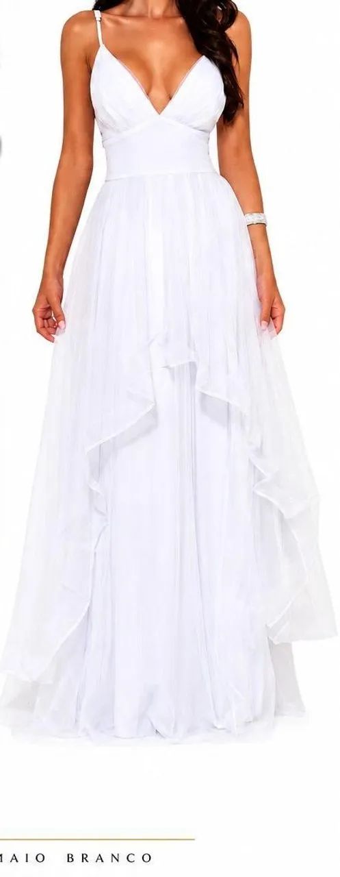 Vestido longo branco  - Foto 2