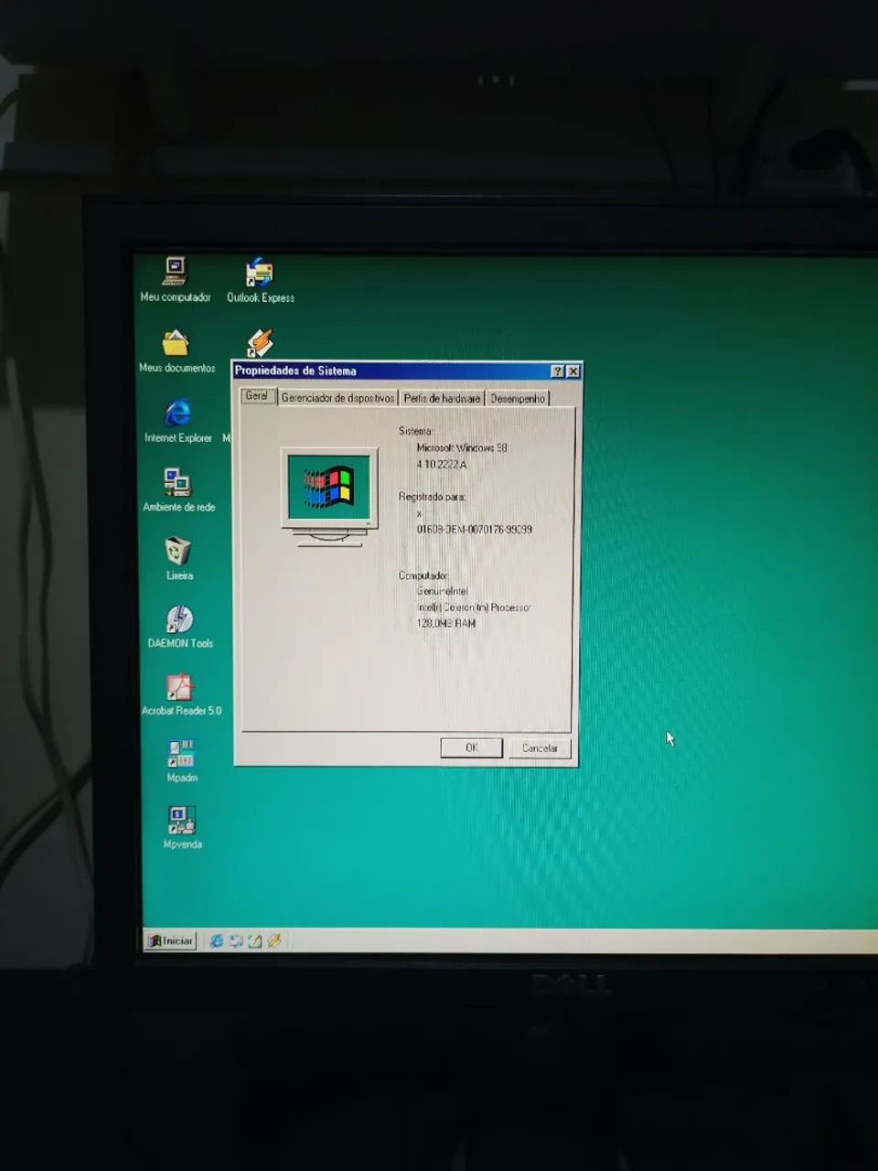 Computador antigo M717 Celeron 300 slot1 ISA - Foto 4