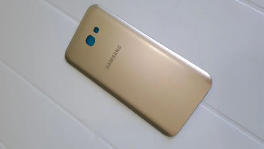 Tampa Traseira para Celular Samsung Galaxy A7 2017 Cor Dourado