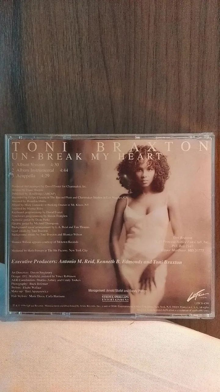 CD Single Toni Braxton Un Break My Heart importado  - Foto 4
