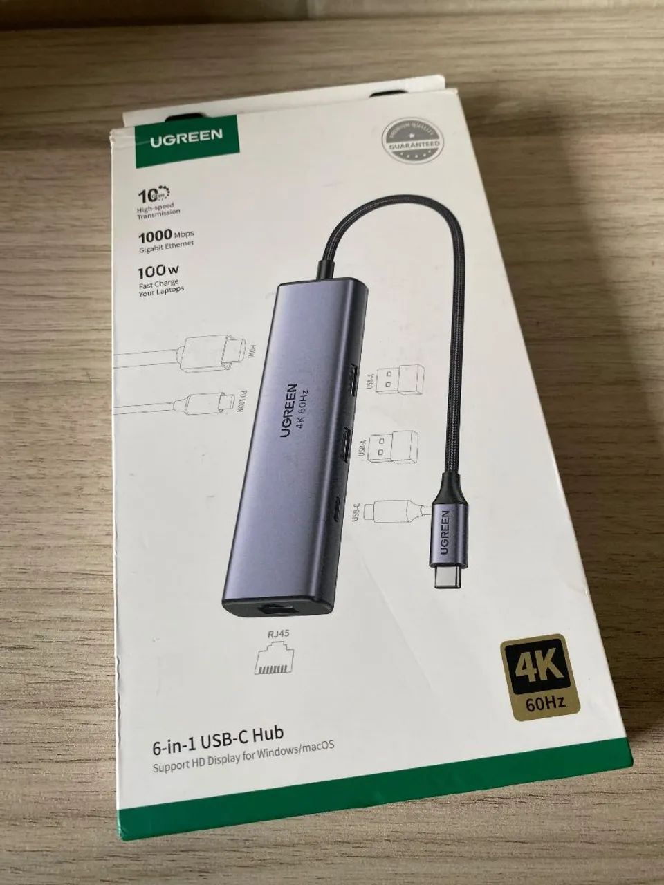 Hub adaptador USB novo