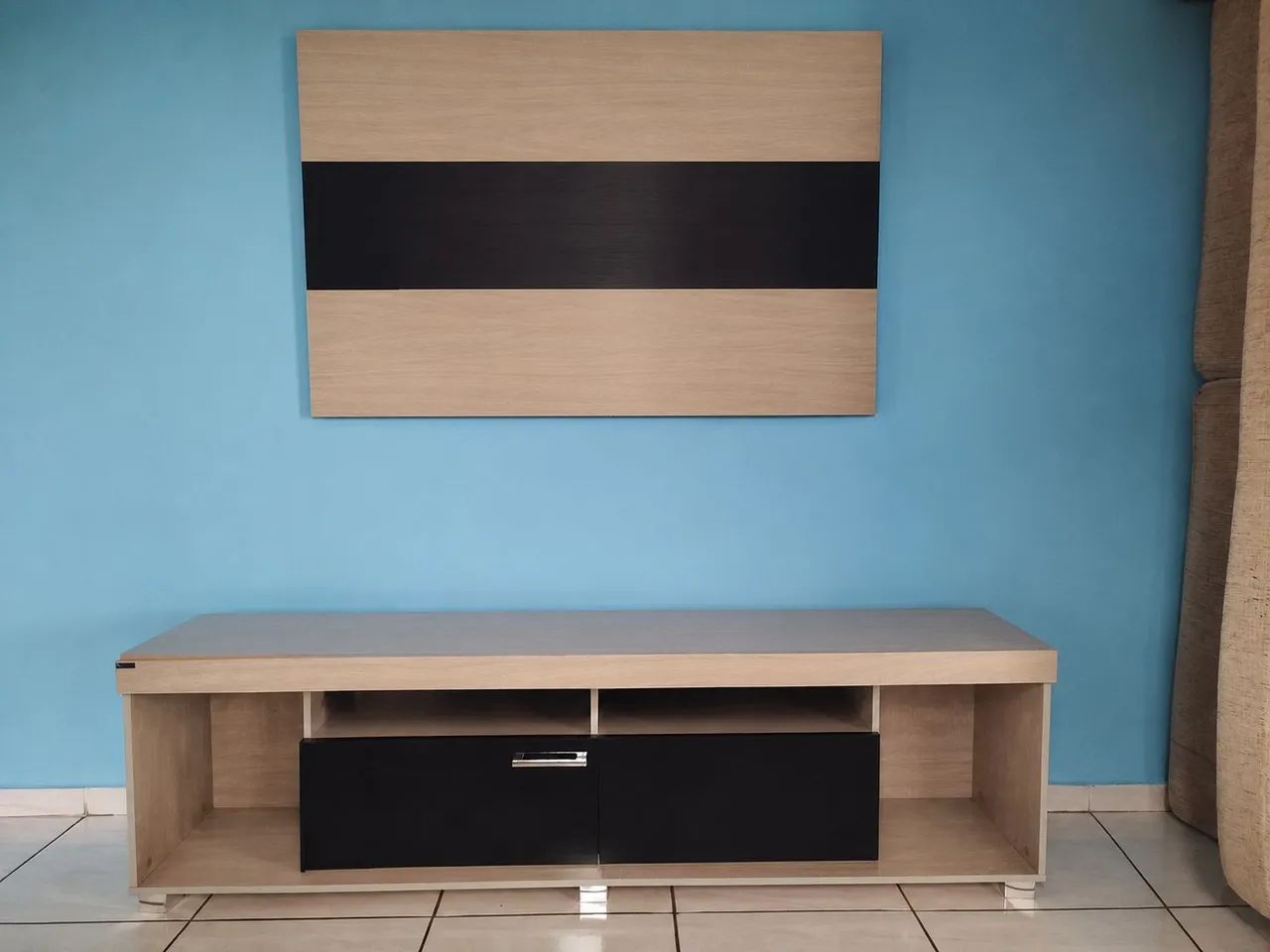 Rack e painel para tv até 50 polegadas madetec - Foto 2