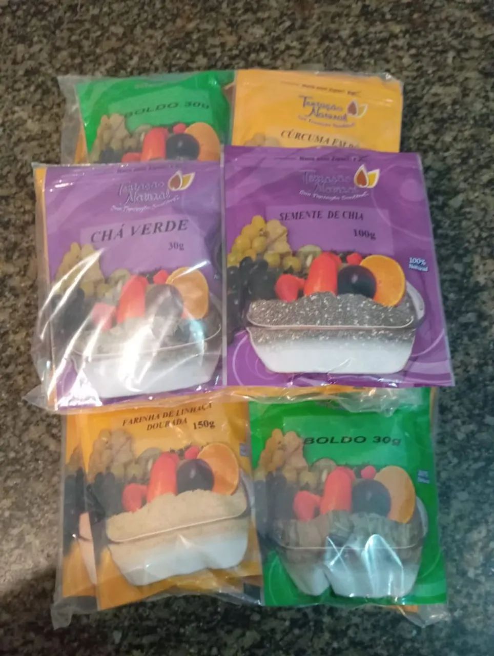 Kit com 4 Produtos Alimentícios Naturais 