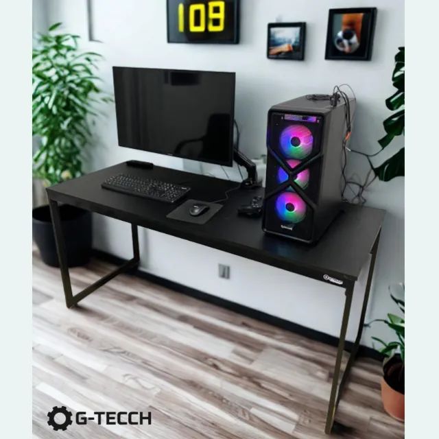 Mesa de Escritório 1,5m NOVA Industrial Reforçada Multiuso Computador Notebook Estudo Birô - Foto 3