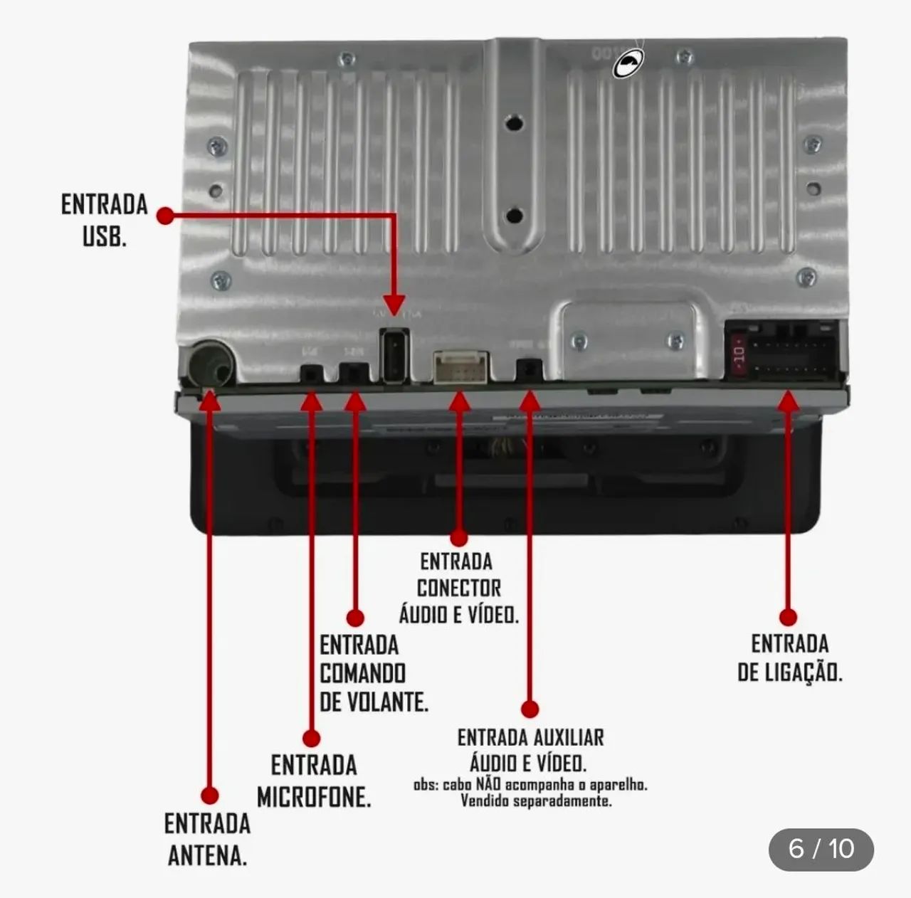 Multimidia pionner 9 polegadas tela flutuante  - Foto 5