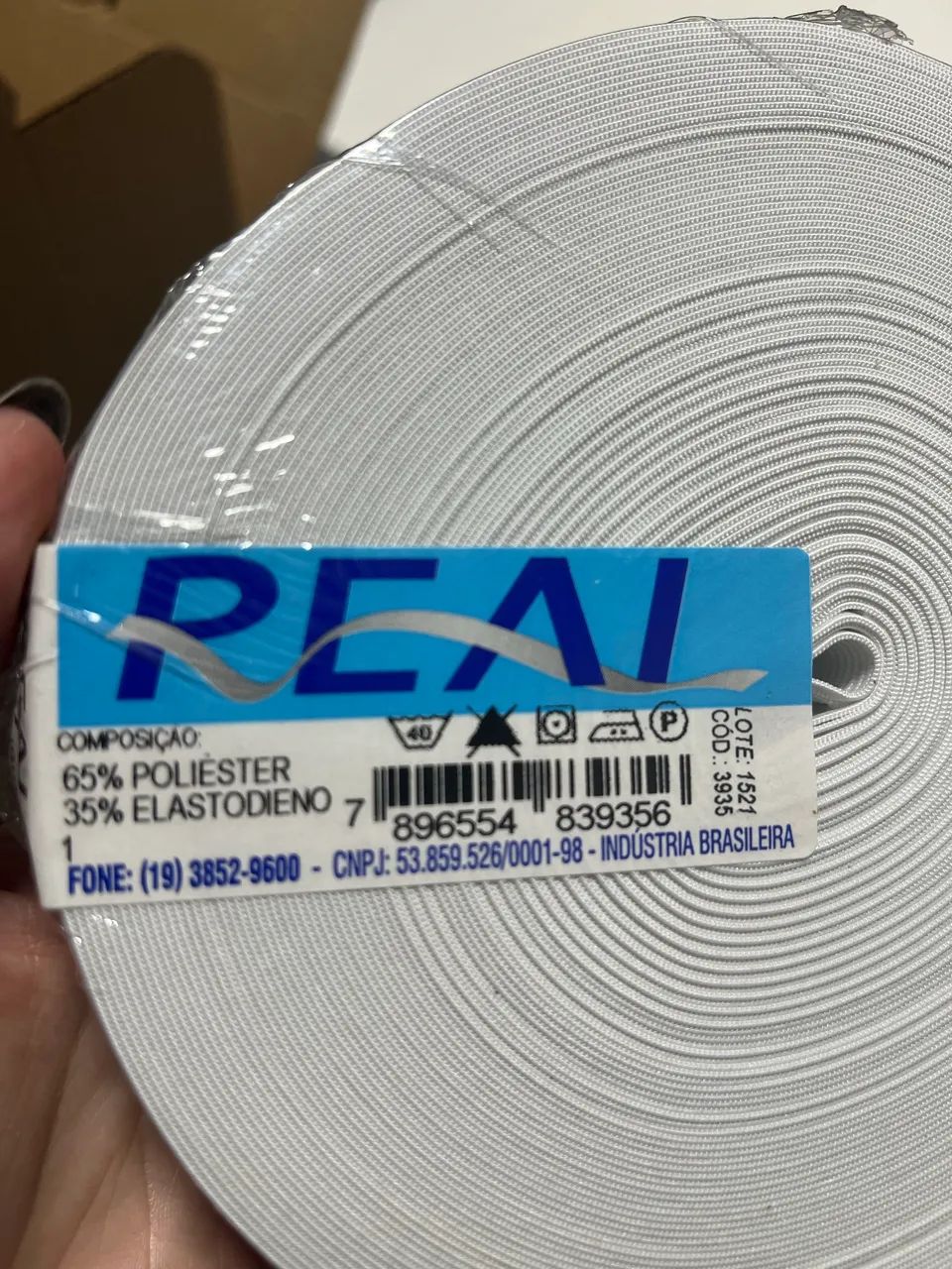 Caixa com 20 rolos de elástico 35mm com 25 metros - Foto 4