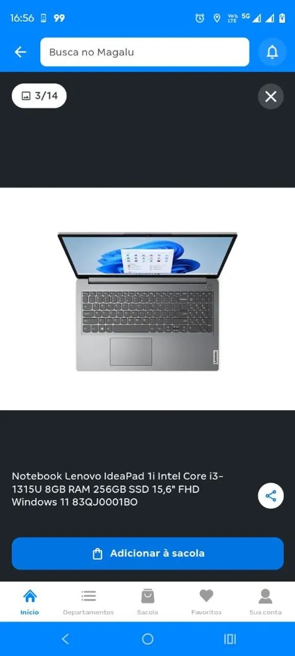 Notebook com processador i3 semi novo  - Foto 2