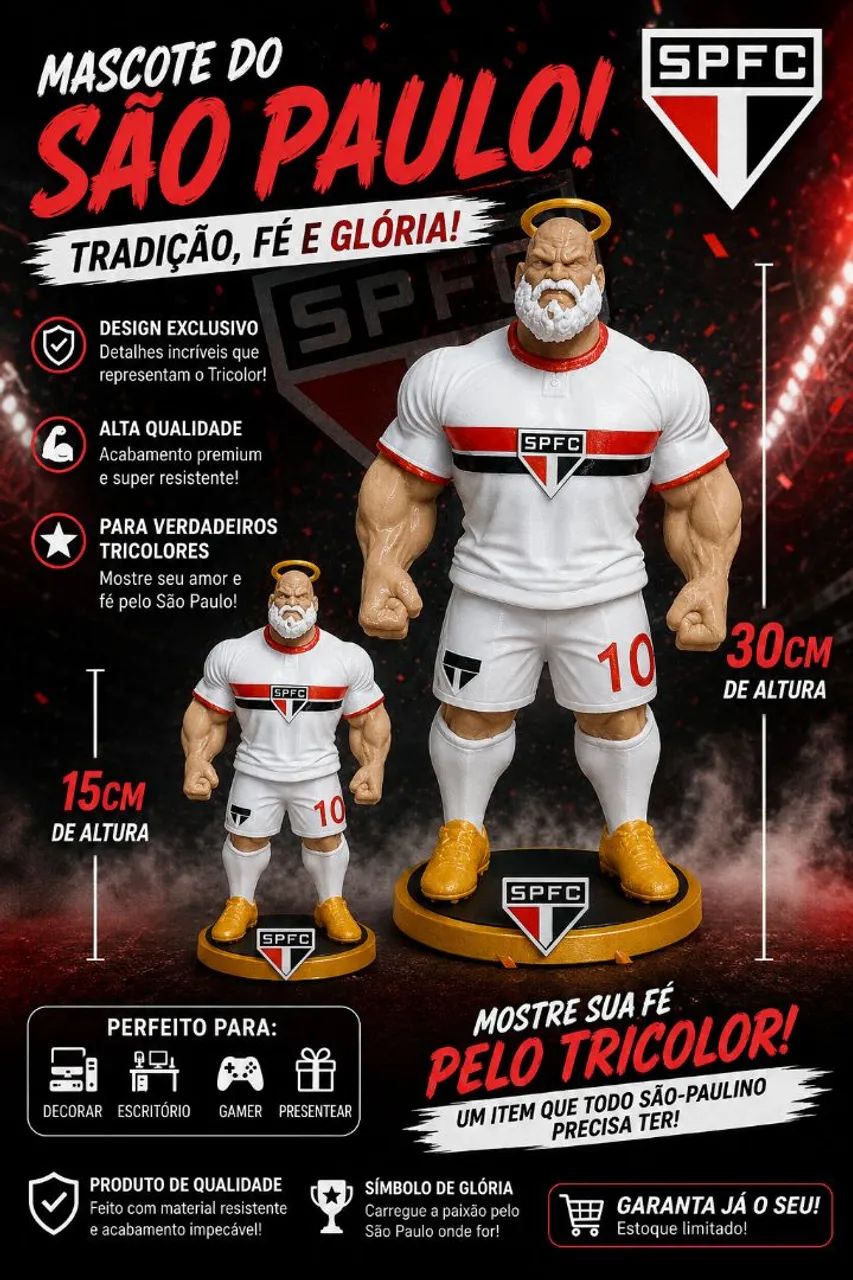 Mascote de Times 30 CM - Foto 4