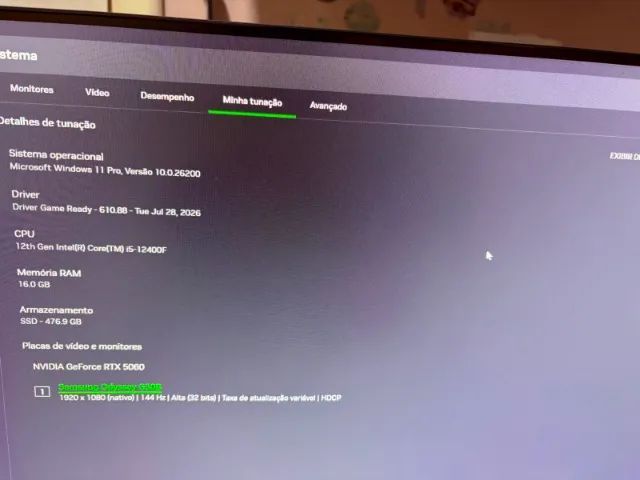 PC GAMER I5 12400F RTX 5060 - PC NOVO - Foto 3