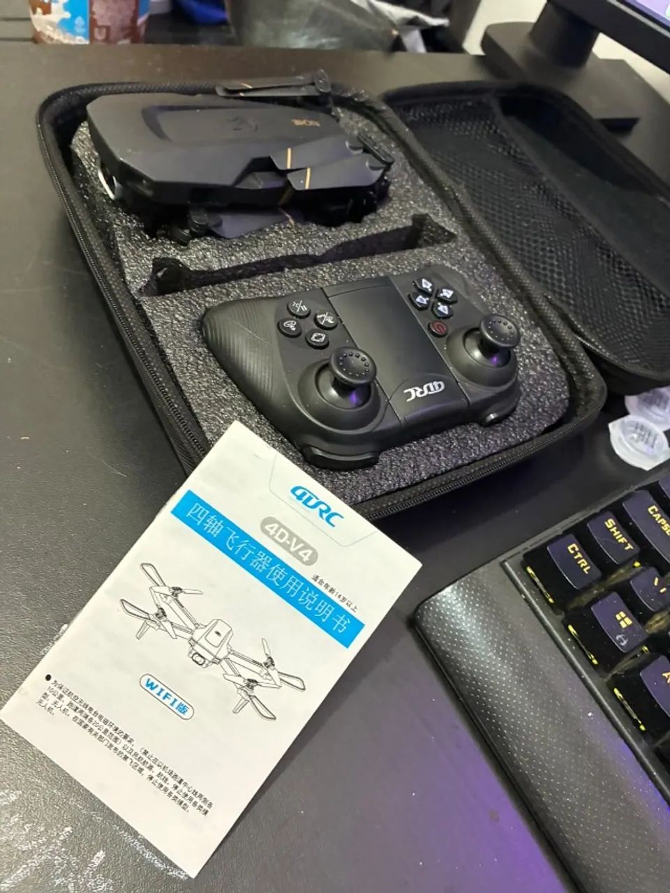 drone 4drc 4d-v4 preto - Foto 2