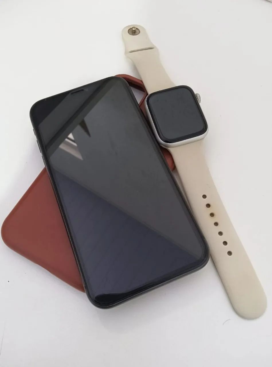 Combo Apple - celular e relógio 