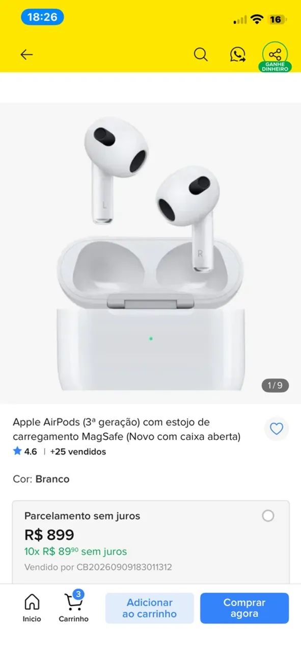AirPods Original 3 Geração  - Foto 2