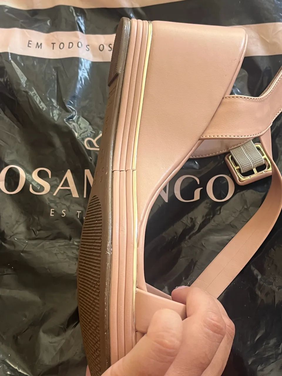 Sandália rosa mango nunca usada  - Foto 3