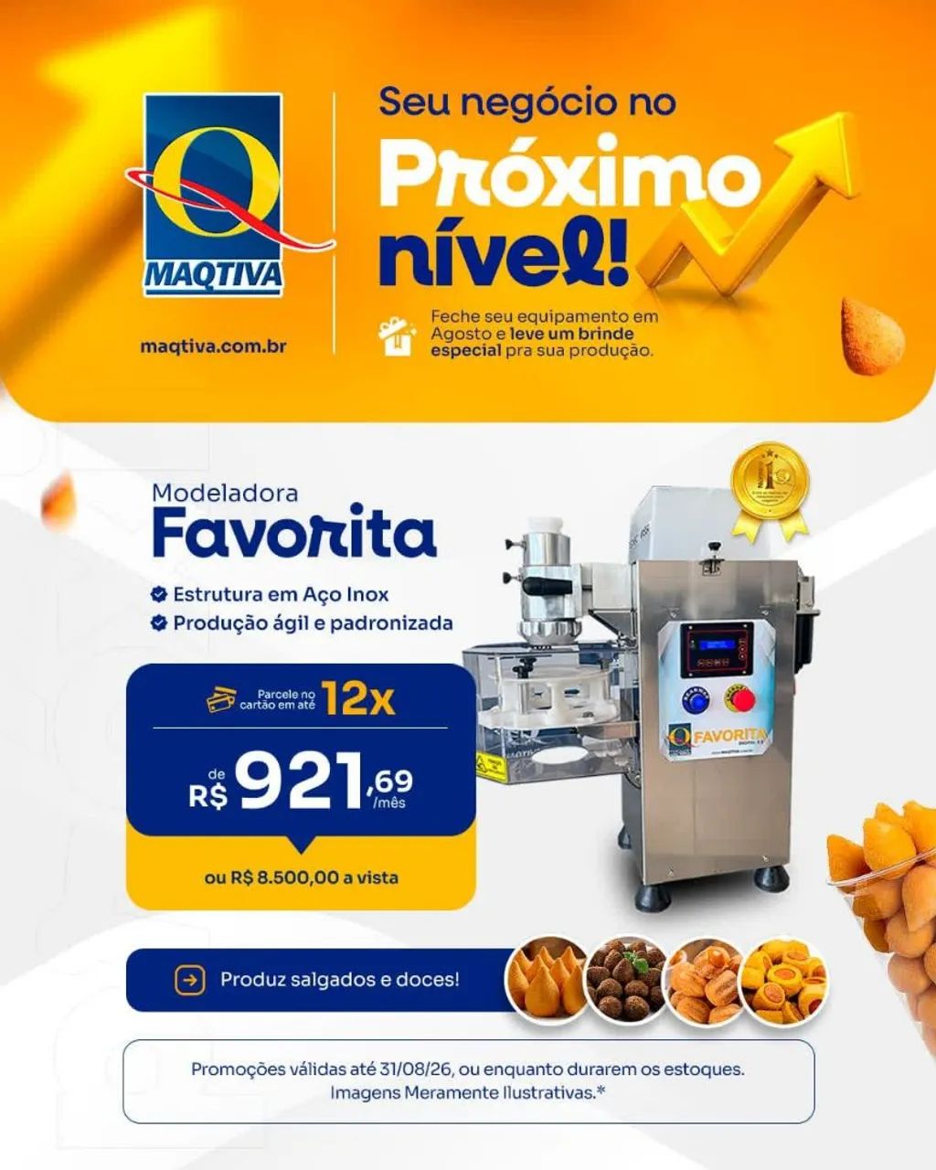 Fábrica de salgados completa 