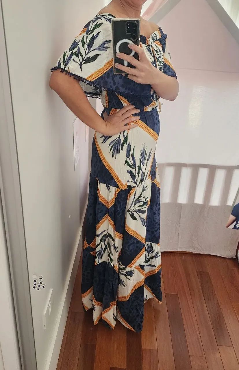 Vestido longo estampado en viscose, Forum - Foto 2