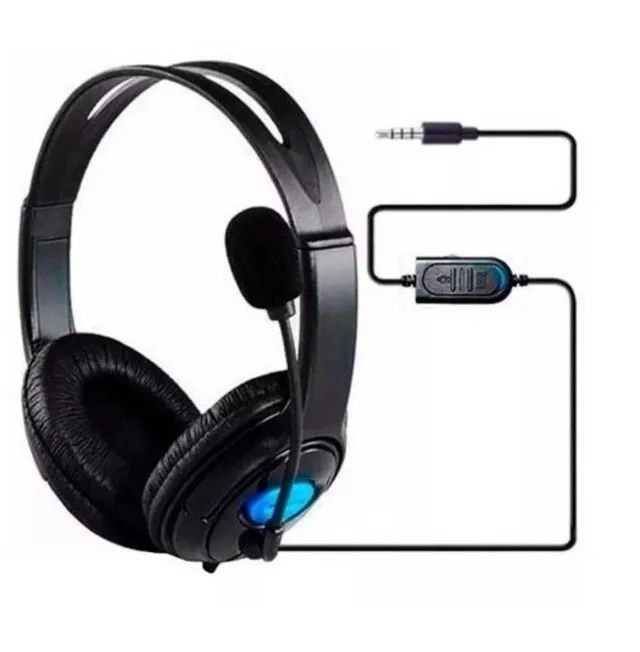 Fone Headset Gamer Para Playstation 4 Ps4 e Xbox One Com Microfone