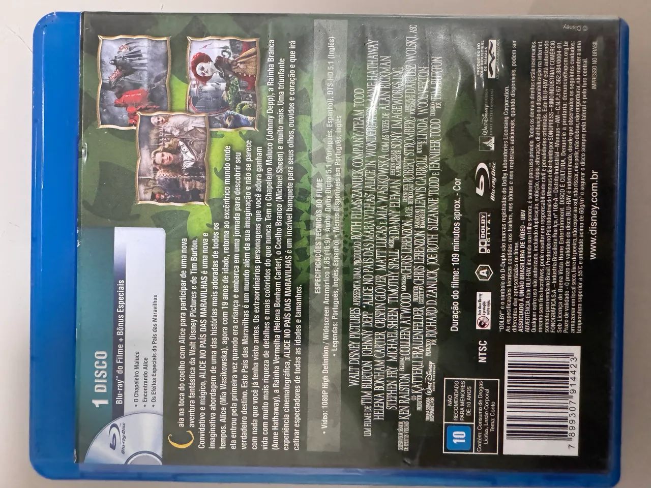 Bluray Filme Alice No Pais das Maravilhas - Foto 2