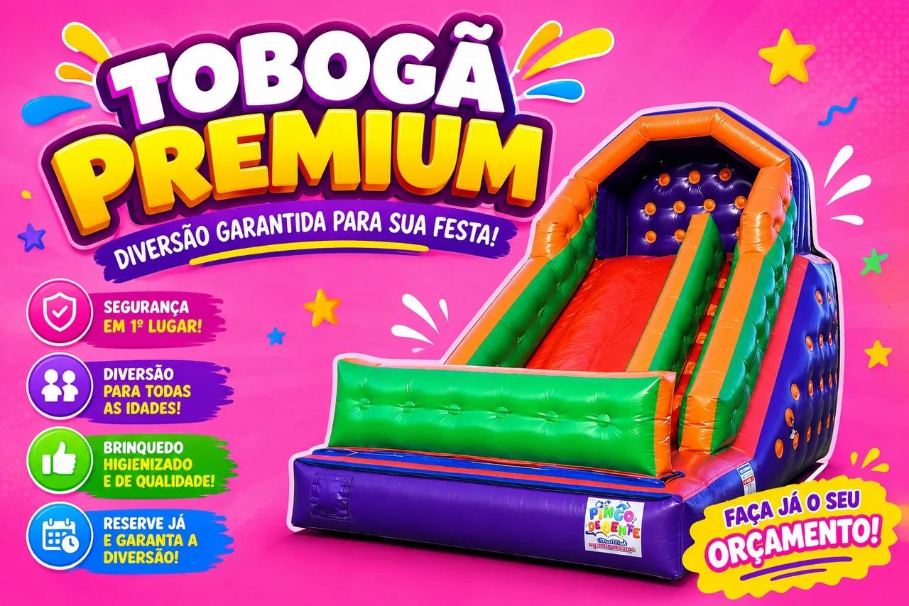 Tobogã para alugar 