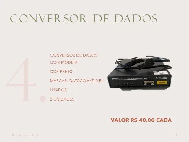 Conversor de dados DATACOM