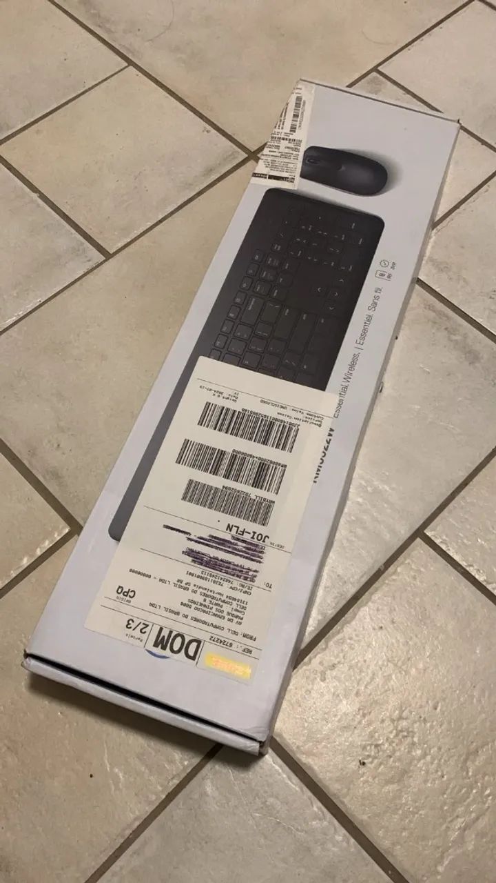 Teclado Sem Fio Dell KM3322W Original - Novo - Foto 2