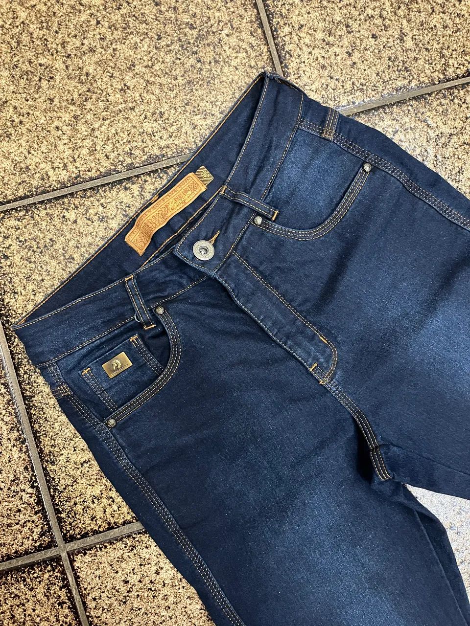 Calça Feminina BUPHALLOS Jeans Tradicional Original 36 - Foto 3