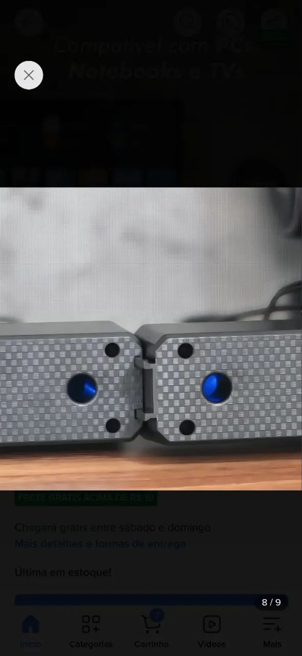 Caixa som soundbar Gamer/Pc,notebook/Tv - Foto 4
