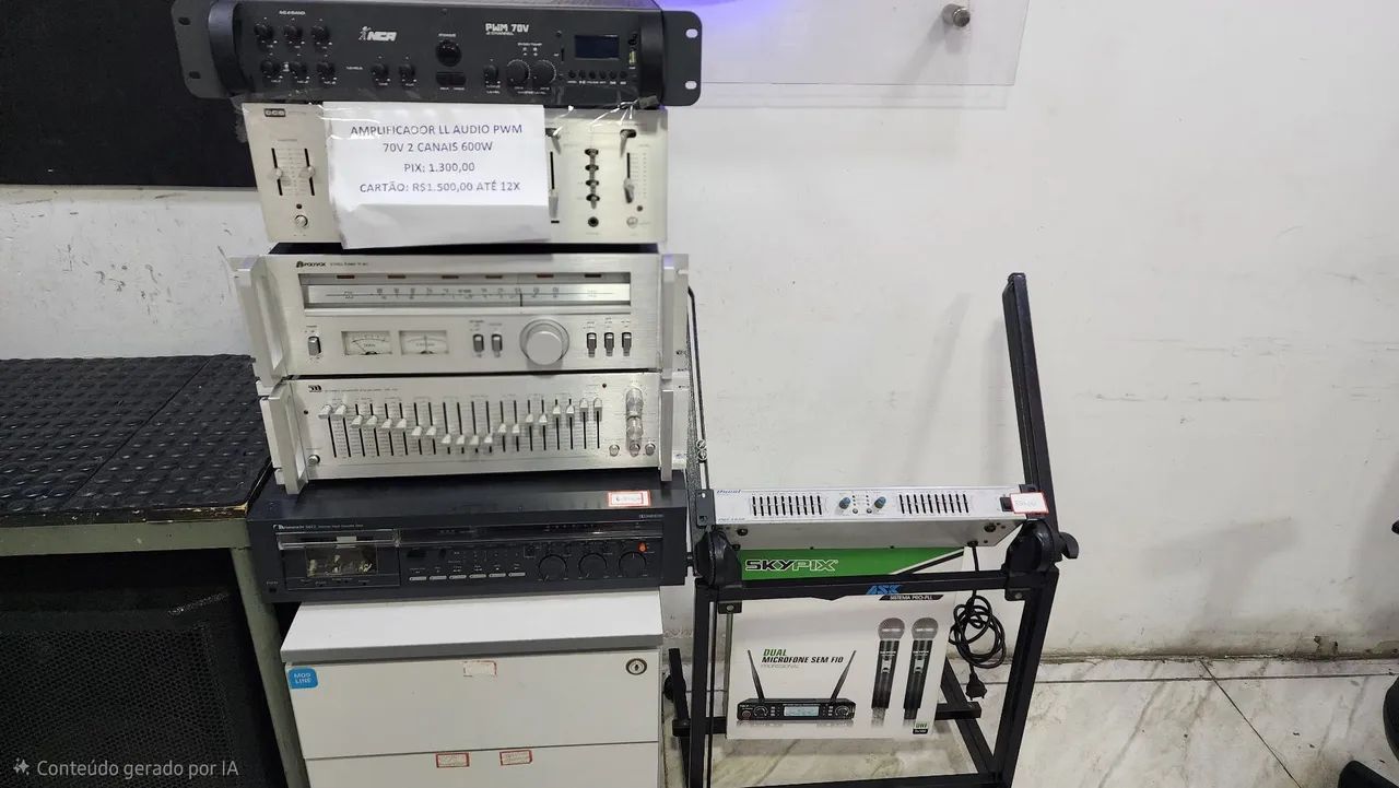 Aparelhos de Som Vintage e Profissional (Nakamichi, Polyvox, CCE, Micrologic e NCA)