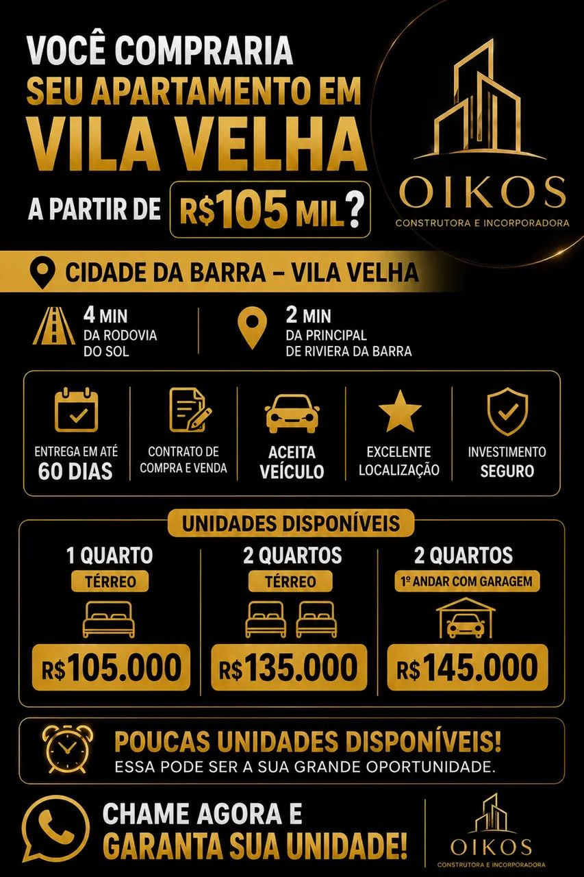 APARTAMENTO EM VILA VELHA A VENDA 