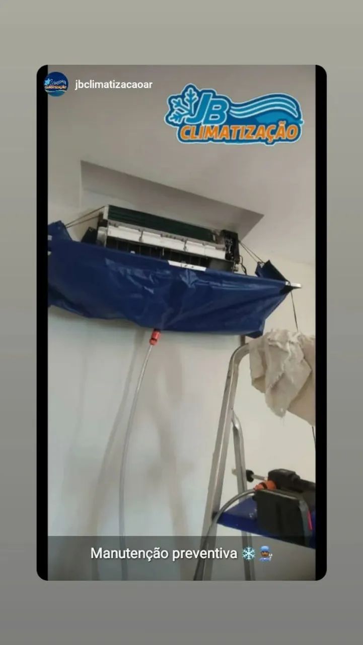 Manutenção com bolsa coletora