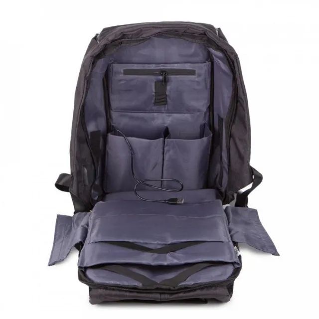 Mochila Anti Furto Roubo Com Cabo Usb Para Notebook  - Foto 3