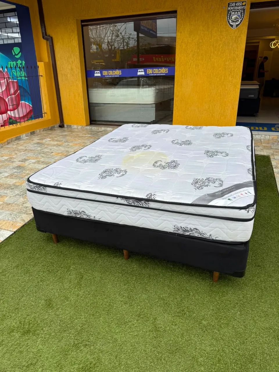 Cama box Queen ORTOBOM USADA TOP - ENTREGO  - Foto 5
