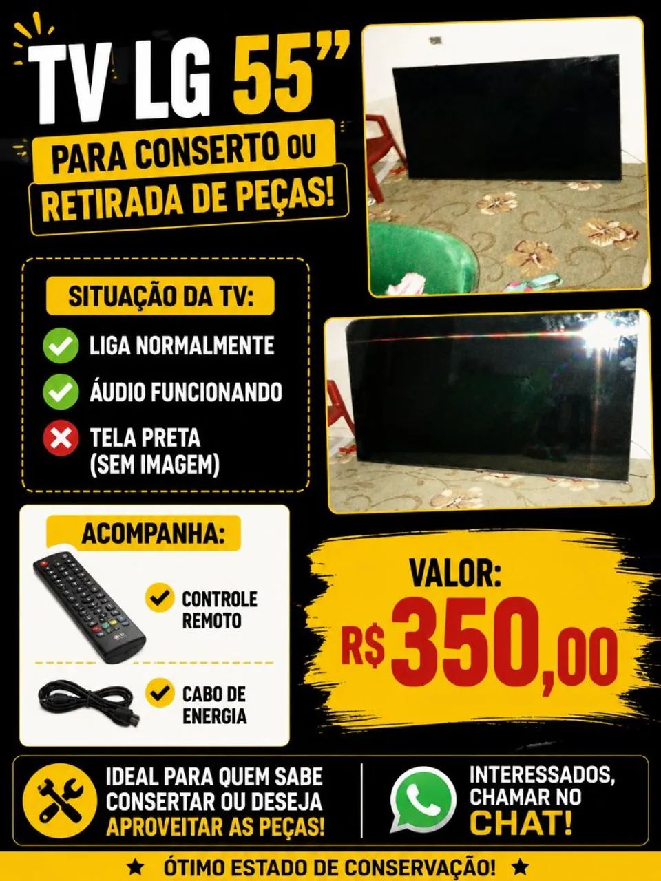 TV LG 55 POLEGADAS 