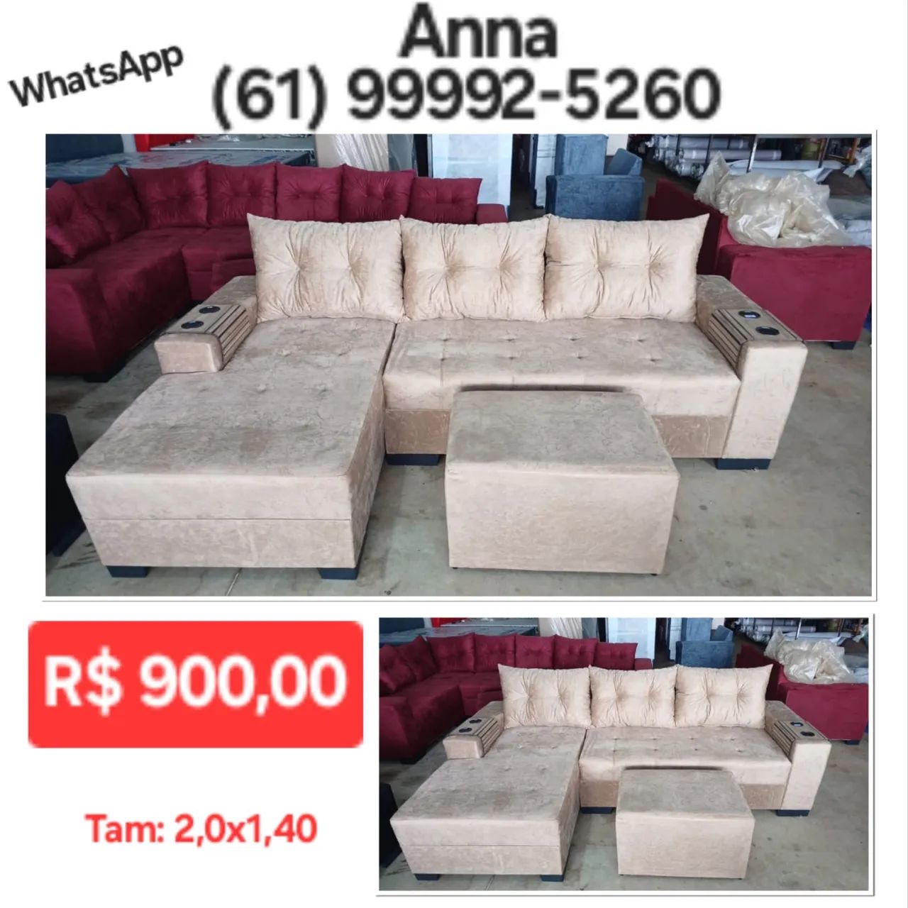 SOFÁ COM CHAISE //-//