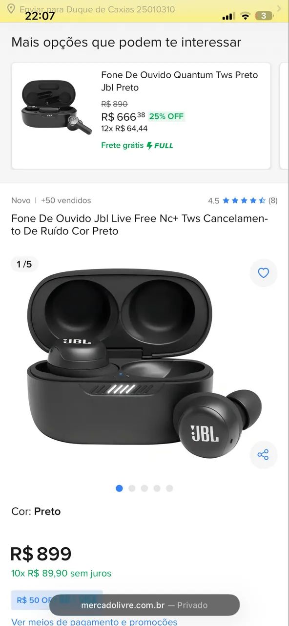 FONE DE OUVIDO JBL451188045068390401