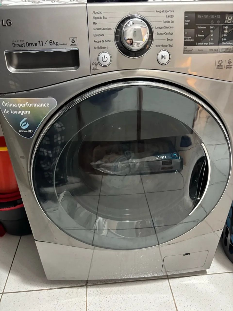 Máquina de lavar e secar 