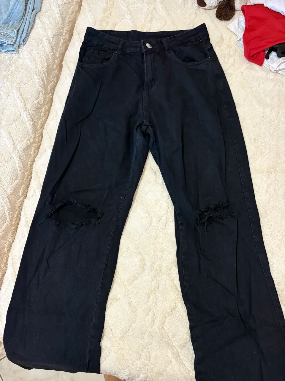 calça jeans preta
