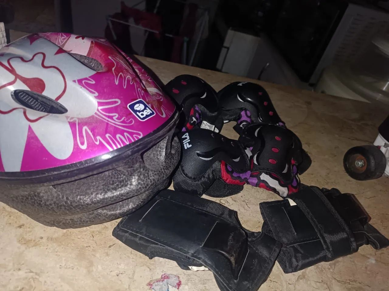 Kit proteção fila mais patins da Minnie  - Foto 2