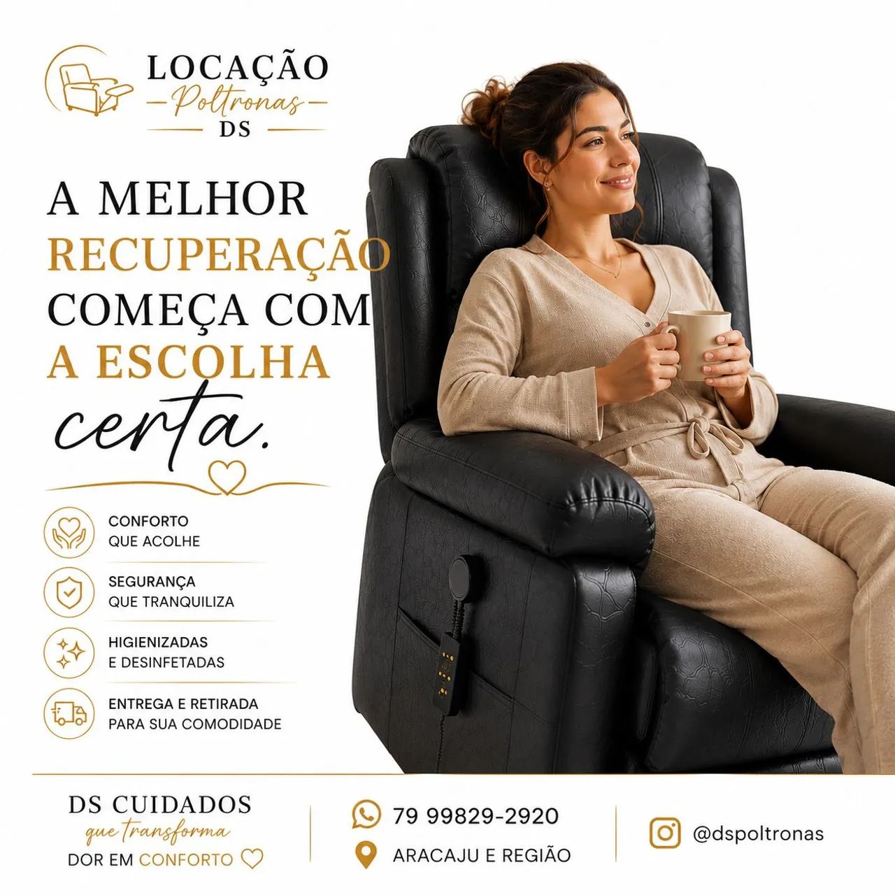 Aluguel poltrona lift para pós-operatório  - Foto 3