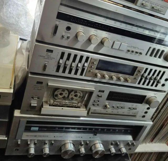 Kit sansui prata vintage - Foto 2