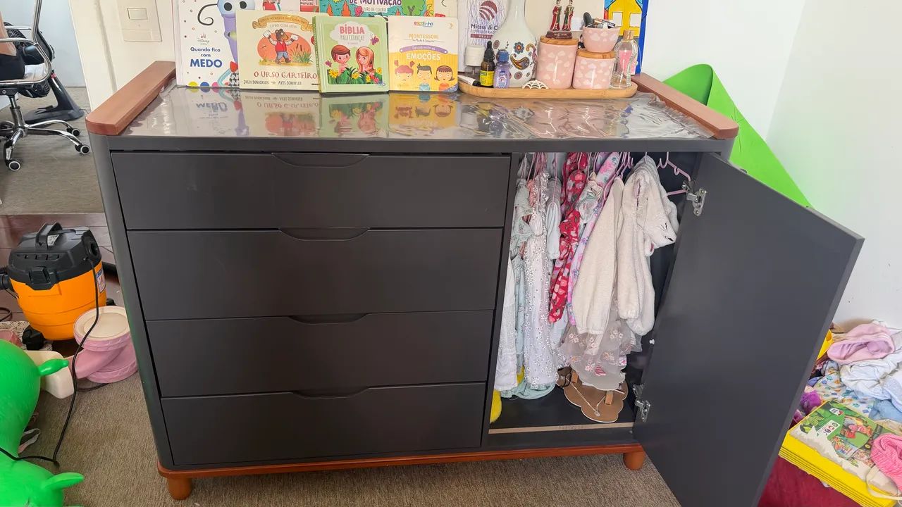 Conjunto Berço 3 em 1 + Cômoda - Foto 4