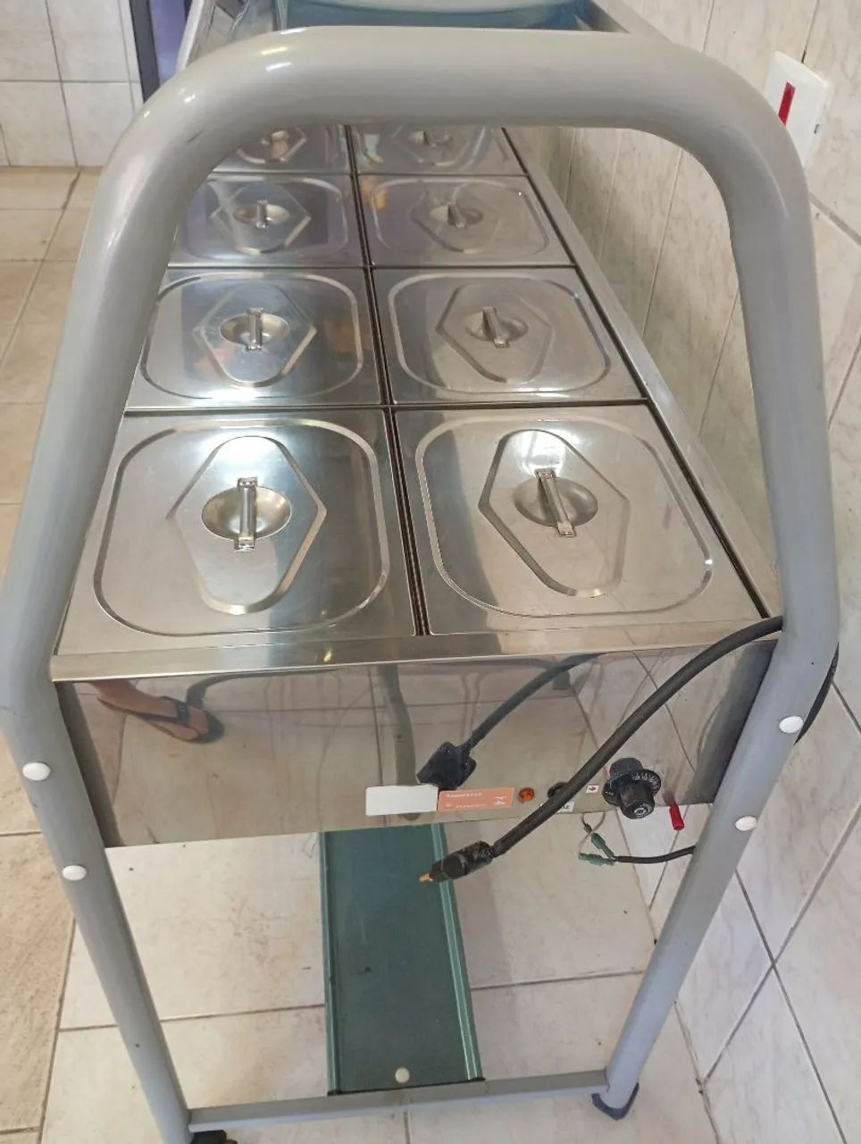 Self service 8 cubas em inox