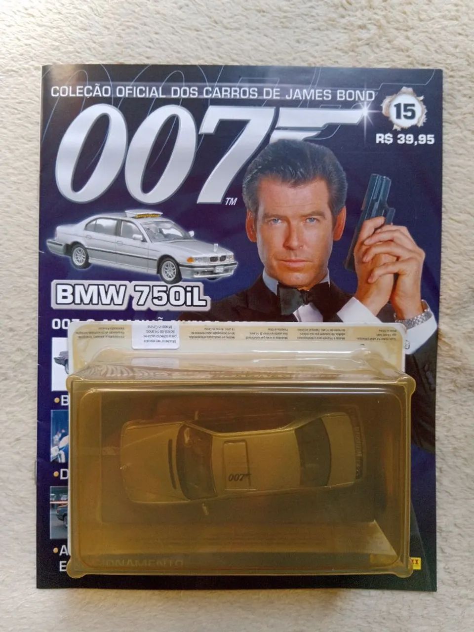 Miniatura Oficial Carro James Bond BMW 750iL 007 O Amanhã Nunca