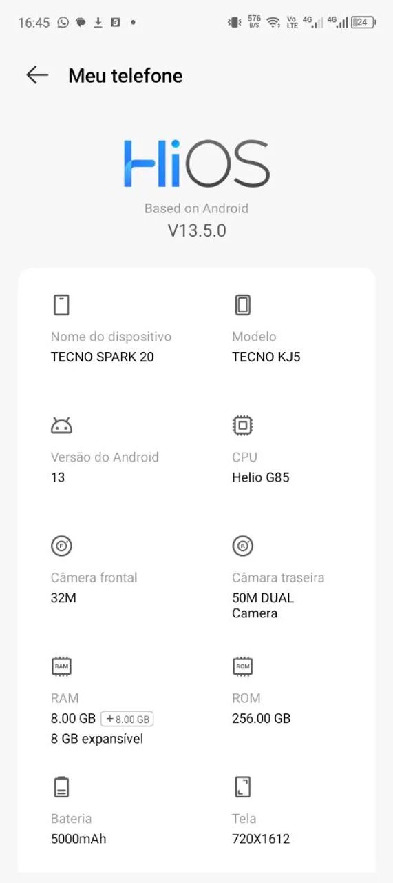 Celular Tecno Spark 20 - Foto 3