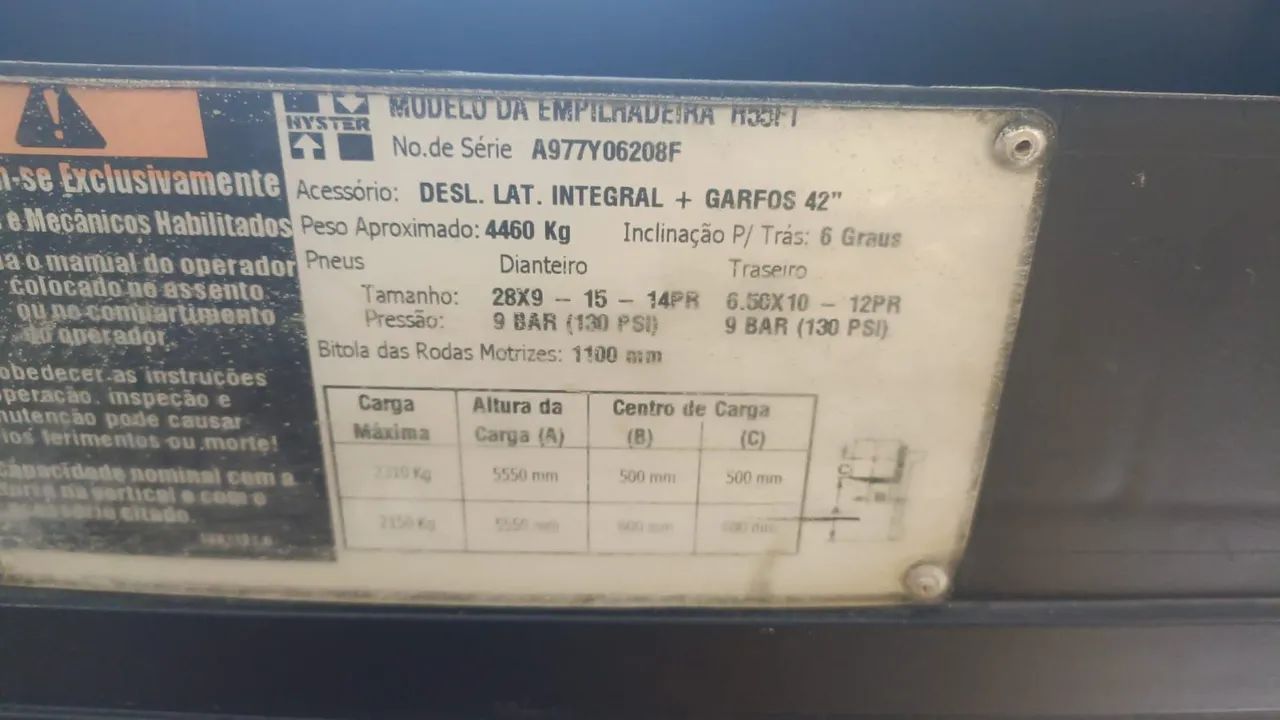 Empilhadeira Marca Hyster 2.5 Toneladas - Foto 3