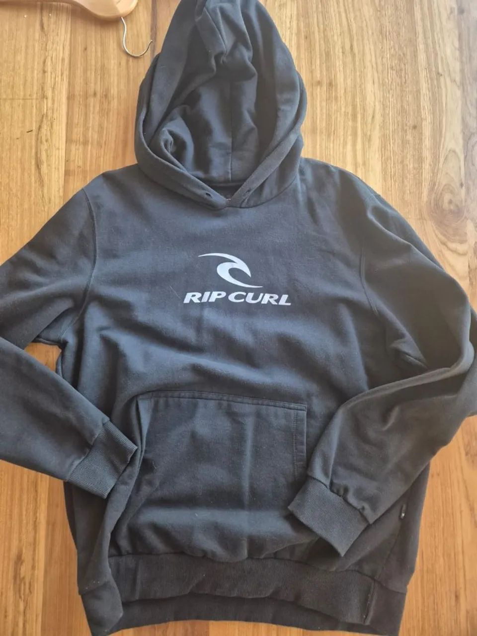Moletom Rip Curl Preto com Capuz Tamanho GG