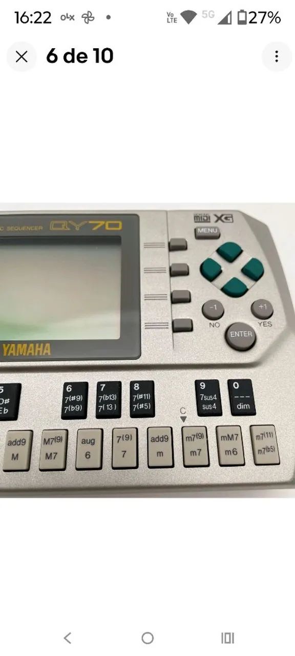 YAMAHA QY70 XG MIDI Music Digital Sequencer Samplers Rhythm
